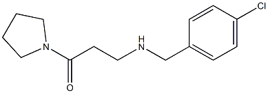 3-{[(4-chlorophenyl)methyl]amino}-1-(pyrrolidin-1-yl)propan-1-one Struktur
