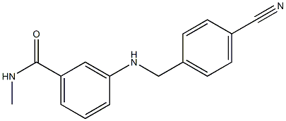 3-{[(4-cyanophenyl)methyl]amino}-N-methylbenzamide Struktur