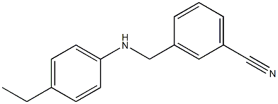 3-{[(4-ethylphenyl)amino]methyl}benzonitrile Structure