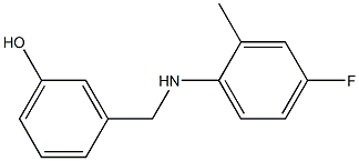 3-{[(4-fluoro-2-methylphenyl)amino]methyl}phenol