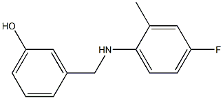  3-{[(4-fluoro-2-methylphenyl)amino]methyl}phenol