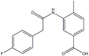3-{[(4-fluorophenyl)acetyl]amino}-4-methylbenzoic acid Structure