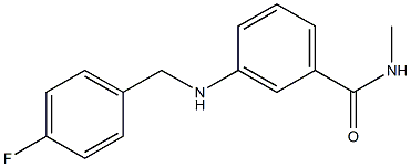 3-{[(4-fluorophenyl)methyl]amino}-N-methylbenzamide Structure