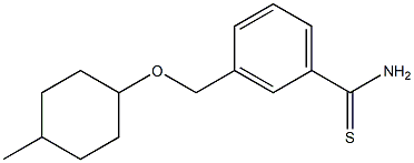 3-{[(4-methylcyclohexyl)oxy]methyl}benzene-1-carbothioamide Structure