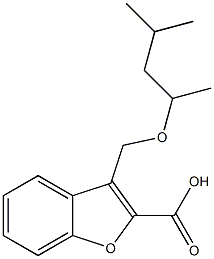 3-{[(4-methylpentan-2-yl)oxy]methyl}-1-benzofuran-2-carboxylic acid Structure