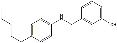 3-{[(4-pentylphenyl)amino]methyl}phenol Structure