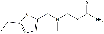 3-{[(5-ethylthiophen-2-yl)methyl](methyl)amino}propanethioamide Structure