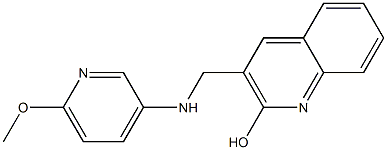 3-{[(6-methoxypyridin-3-yl)amino]methyl}quinolin-2-ol Struktur