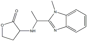 3-{[1-(1-methyl-1H-1,3-benzodiazol-2-yl)ethyl]amino}oxolan-2-one Structure