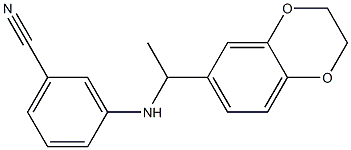 3-{[1-(2,3-dihydro-1,4-benzodioxin-6-yl)ethyl]amino}benzonitrile