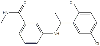 3-{[1-(2,5-dichlorophenyl)ethyl]amino}-N-methylbenzamide Struktur