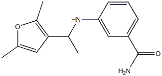 3-{[1-(2,5-dimethylfuran-3-yl)ethyl]amino}benzamide