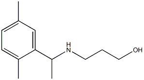 3-{[1-(2,5-dimethylphenyl)ethyl]amino}propan-1-ol|