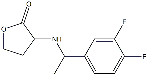 3-{[1-(3,4-difluorophenyl)ethyl]amino}oxolan-2-one Struktur