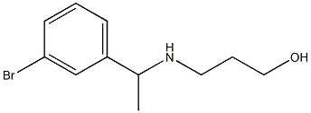 3-{[1-(3-bromophenyl)ethyl]amino}propan-1-ol 结构式