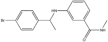 3-{[1-(4-bromophenyl)ethyl]amino}-N-methylbenzamide