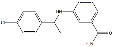 3-{[1-(4-chlorophenyl)ethyl]amino}benzamide