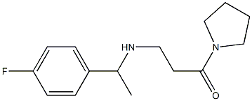 3-{[1-(4-fluorophenyl)ethyl]amino}-1-(pyrrolidin-1-yl)propan-1-one