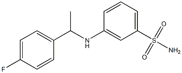 3-{[1-(4-fluorophenyl)ethyl]amino}benzene-1-sulfonamide