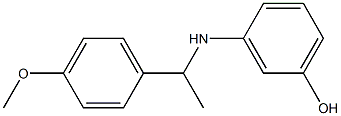 3-{[1-(4-methoxyphenyl)ethyl]amino}phenol Struktur