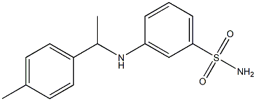 3-{[1-(4-methylphenyl)ethyl]amino}benzene-1-sulfonamide Structure