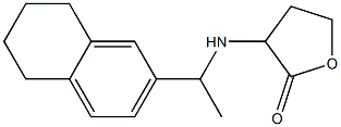 3-{[1-(5,6,7,8-tetrahydronaphthalen-2-yl)ethyl]amino}oxolan-2-one Struktur