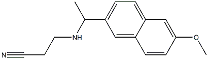 3-{[1-(6-methoxynaphthalen-2-yl)ethyl]amino}propanenitrile 结构式