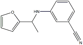 3-{[1-(furan-2-yl)ethyl]amino}benzonitrile|