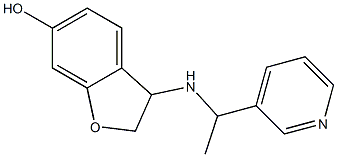 3-{[1-(pyridin-3-yl)ethyl]amino}-2,3-dihydro-1-benzofuran-6-ol 结构式