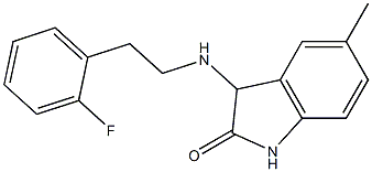 3-{[2-(2-fluorophenyl)ethyl]amino}-5-methyl-2,3-dihydro-1H-indol-2-one