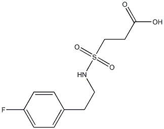 3-{[2-(4-fluorophenyl)ethyl]sulfamoyl}propanoic acid Struktur