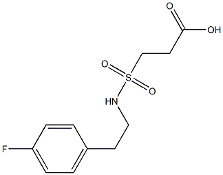  3-{[2-(4-fluorophenyl)ethyl]sulfamoyl}propanoic acid