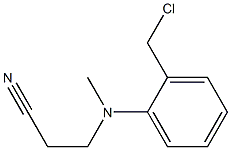 3-{[2-(chloromethyl)phenyl](methyl)amino}propanenitrile Structure