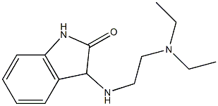 3-{[2-(diethylamino)ethyl]amino}-2,3-dihydro-1H-indol-2-one 化学構造式