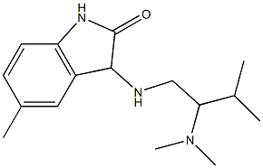 3-{[2-(dimethylamino)-3-methylbutyl]amino}-5-methyl-2,3-dihydro-1H-indol-2-one
