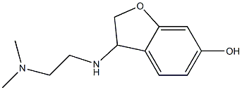 3-{[2-(dimethylamino)ethyl]amino}-2,3-dihydro-1-benzofuran-6-ol,,结构式