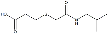 3-{[2-(isobutylamino)-2-oxoethyl]thio}propanoic acid Structure