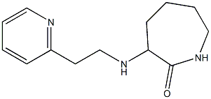 3-{[2-(pyridin-2-yl)ethyl]amino}azepan-2-one 结构式