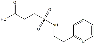 3-{[2-(pyridin-2-yl)ethyl]sulfamoyl}propanoic acid 结构式
