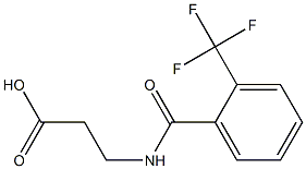 3-{[2-(trifluoromethyl)benzoyl]amino}propanoic acid Structure