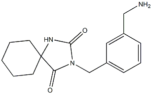 3-{[3-(aminomethyl)phenyl]methyl}-1,3-diazaspiro[4.5]decane-2,4-dione