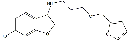 3-{[3-(furan-2-ylmethoxy)propyl]amino}-2,3-dihydro-1-benzofuran-6-ol Struktur