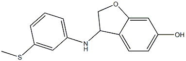 3-{[3-(methylsulfanyl)phenyl]amino}-2,3-dihydro-1-benzofuran-6-ol