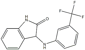 3-{[3-(trifluoromethyl)phenyl]amino}-2,3-dihydro-1H-indol-2-one,,结构式