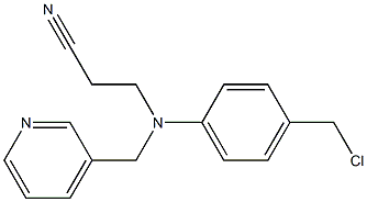 3-{[4-(chloromethyl)phenyl](pyridin-3-ylmethyl)amino}propanenitrile