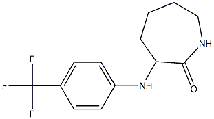 3-{[4-(trifluoromethyl)phenyl]amino}azepan-2-one 结构式