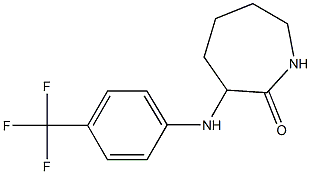 3-{[4-(trifluoromethyl)phenyl]amino}azepan-2-one Struktur