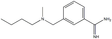 3-{[butyl(methyl)amino]methyl}benzenecarboximidamide Structure