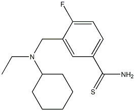 3-{[cyclohexyl(ethyl)amino]methyl}-4-fluorobenzene-1-carbothioamide