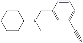 3-{[cyclohexyl(methyl)amino]methyl}benzonitrile Structure